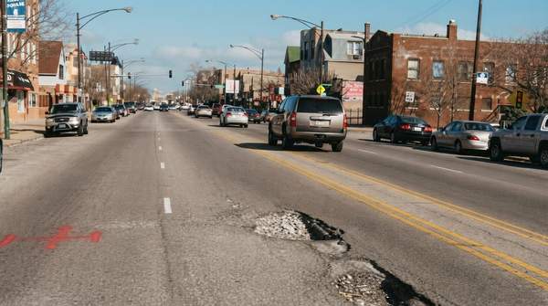 Editorial illustration for How to Report a Pothole, Graffiti, or Any Neighborhood Issue to Chicago's 311
