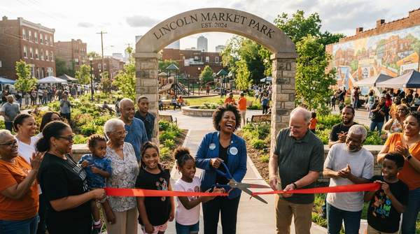 Editorial illustration for Lincoln Market Park Opens, Reclaiming History and Green Space in The Ville