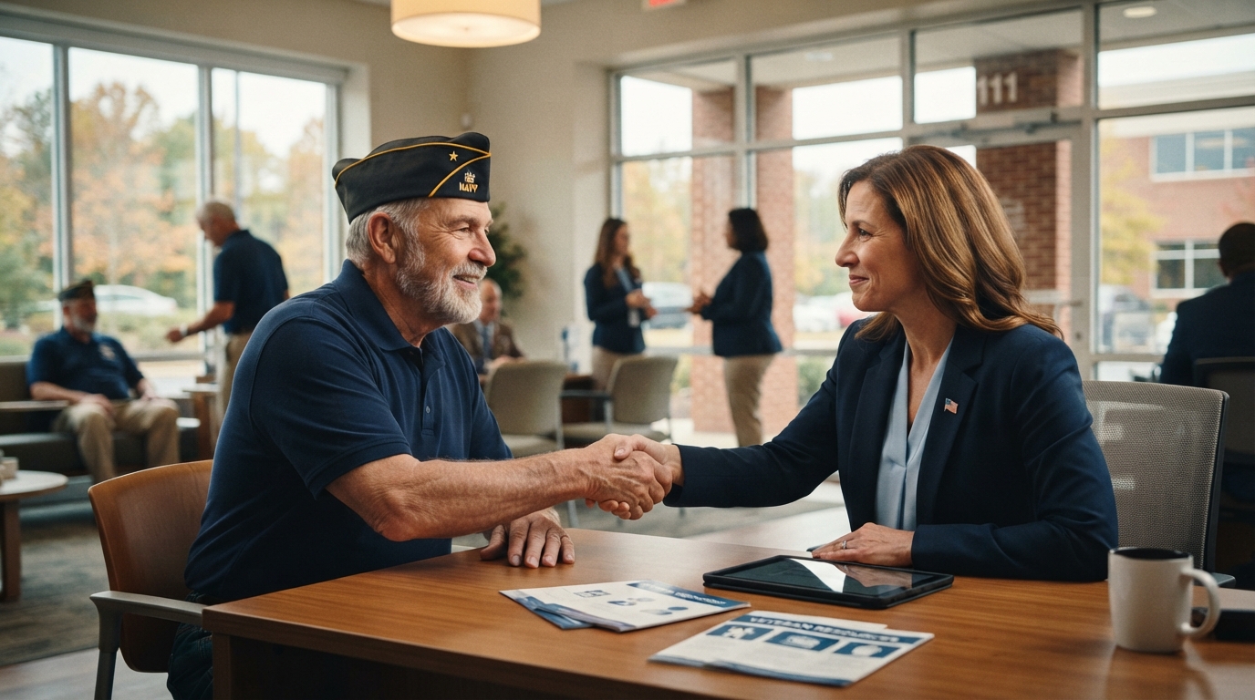Editorial illustration for New Chesapeake Office Opens to Provide Centralized Support for Veterans